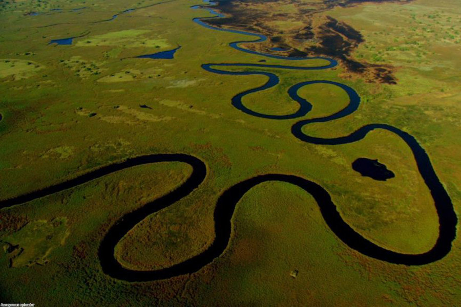 奇闻：组图 盘点世界各地弯曲的河流/图