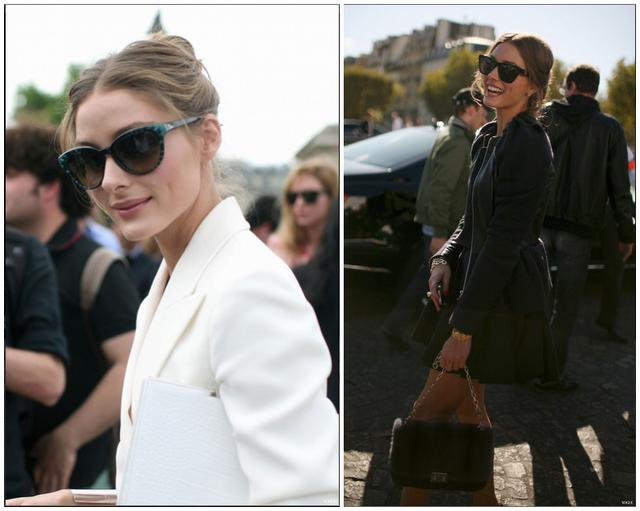 Olivia Palermo出门遛狗街拍