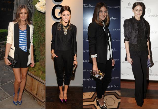 Olivia Palermo出门遛狗街拍