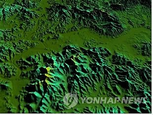 韩国首次向公众公开朝鲜半岛全境三维地形图（图）